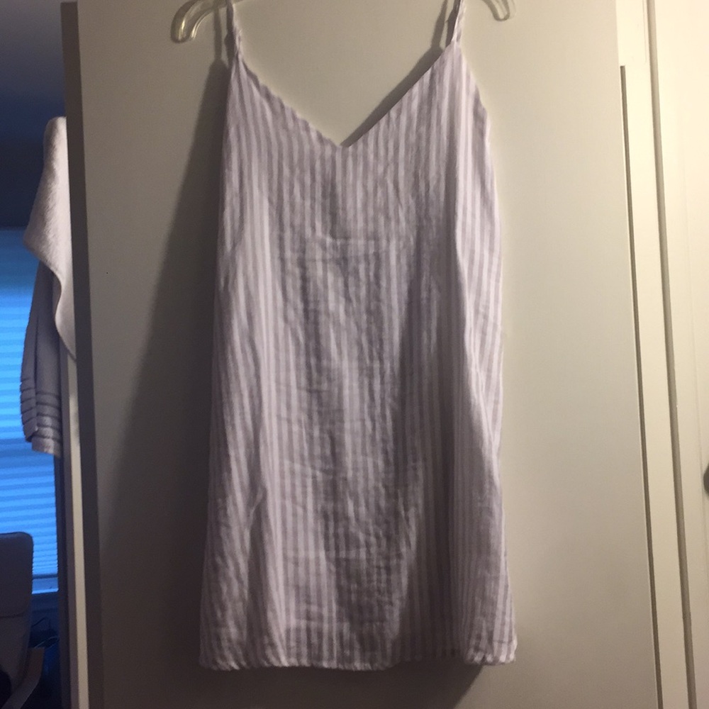 Super light striped short dress